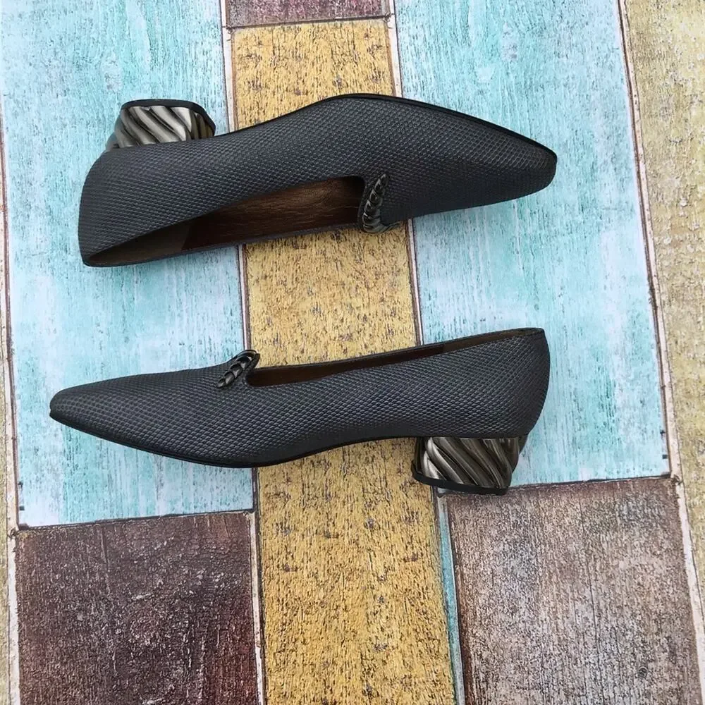 Stuart Weitzman pump with detailed chunky heel Women's 6.5
